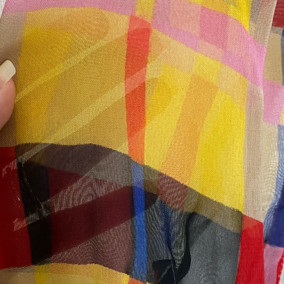 Colorful Plaid Women's Top - Picture 7 of 7